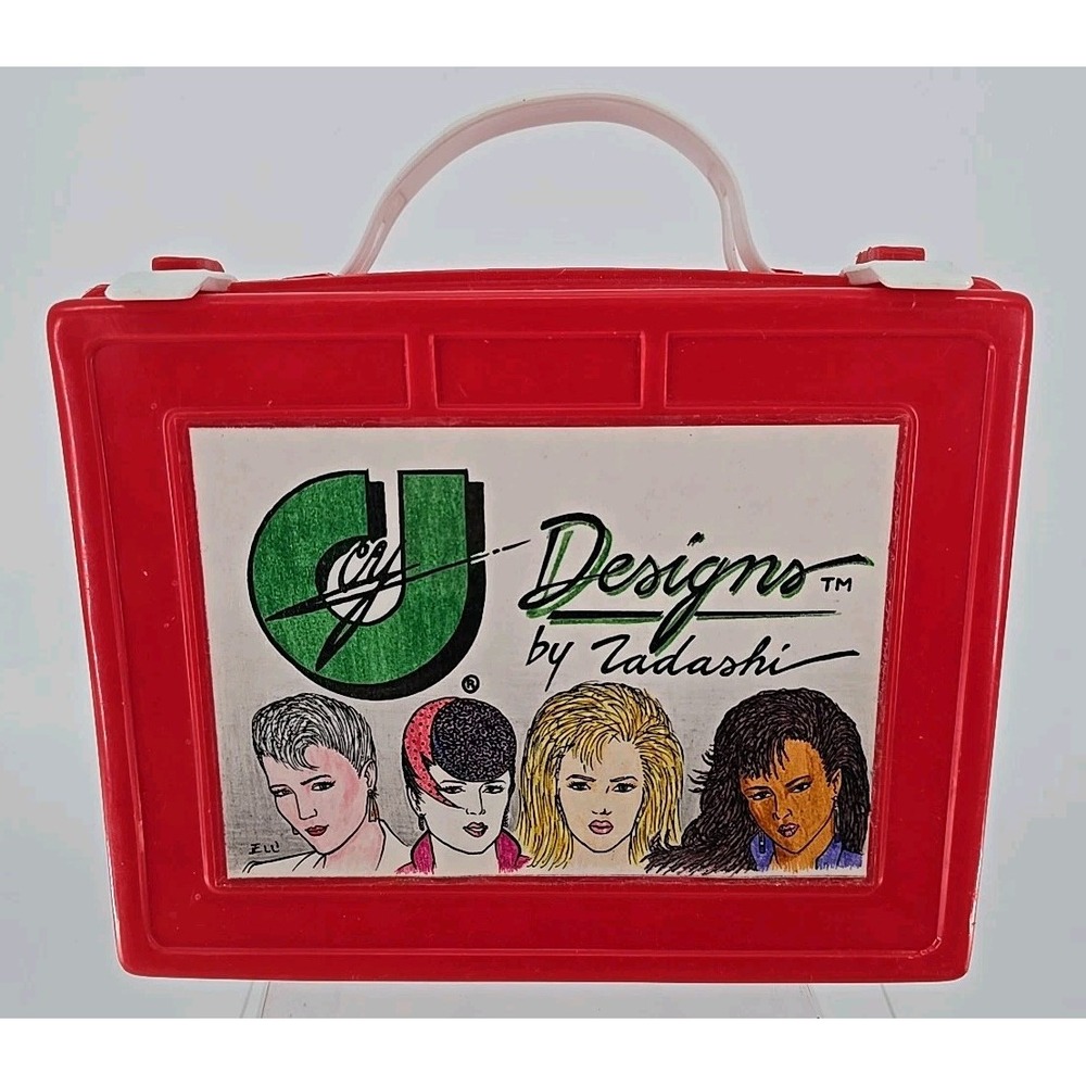 Vtg 80s Plastic Lunchbox Designs By Zadashi- Made In Hong Kong - Star Industrial